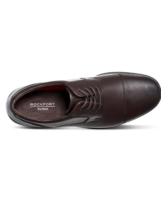 Rockport Black Charles Road Cap Toe Dress Shoe for men