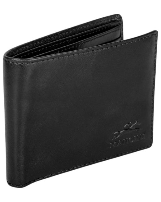 Mancini Black Bill-fold Wallet for men