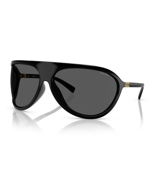 Miu Miu Black Large Sunglasses