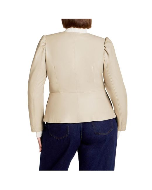 City Chic Blue Plus Size Mysteria Jacket