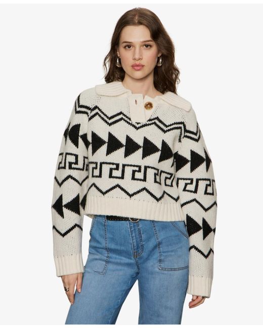 Sanctuary Multicolor Below Zero Fair Isle Popover Sweater