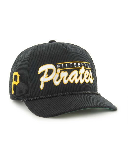 '47 Black Pittsburgh Pirates Corduroy Hitch Adjustable Hat for men