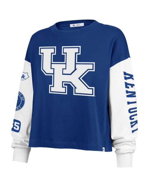 '47 Blue Kentucky Wildcats Sydney Long Sleeve T-shirt