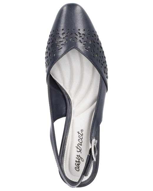 Easy Street Blue Sofie Slingback Pumps