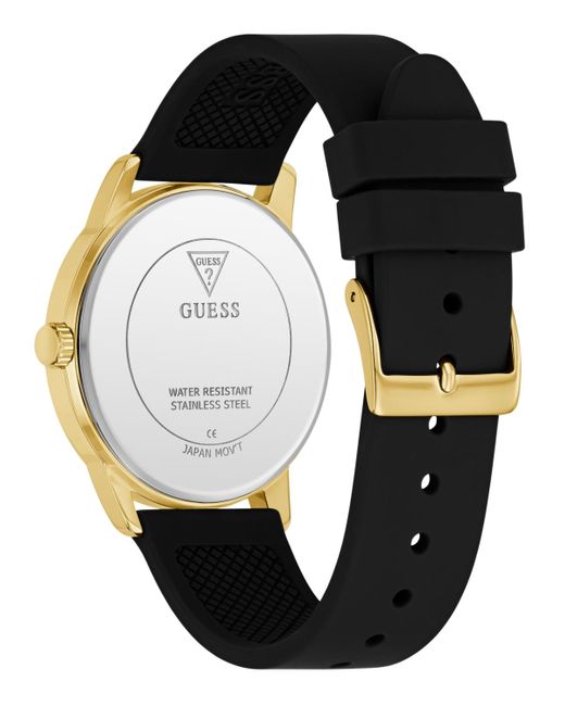 Guess Gray Black Gold Tone Analog Watch for men