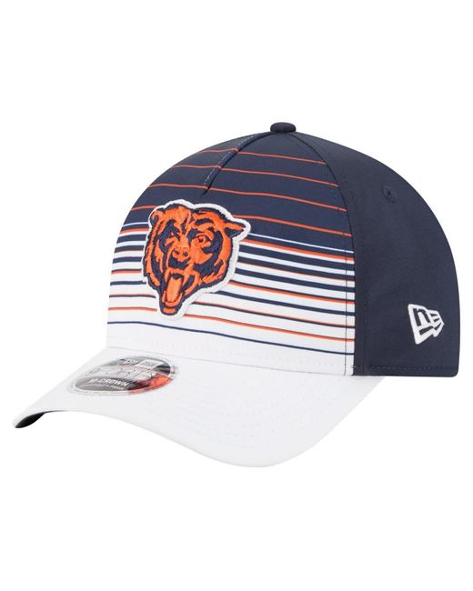 KTZ Blue White/navy Chicago Bears Adventure Gradient 9forty M-crown A-frame Adjustable Hat for men