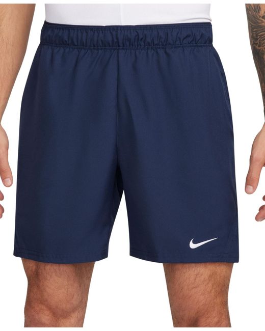 Nike Blue Court Victory Dri-fit 7" Tennis Shorts for men