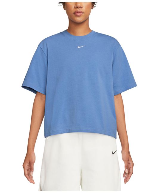 Nike Blue Sportswear Essentials Boxy T-shirt