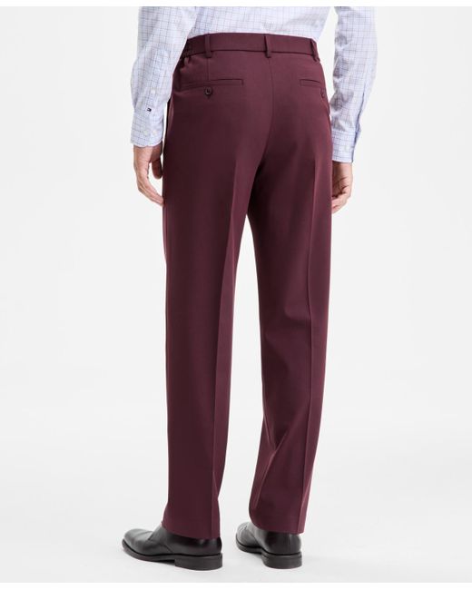 Tommy Hilfiger Modern-fit Dean Solid Pants in Red for Men | Lyst Tommy Hilfiger Modern-fit Dean Solid Pants in Red for Men | Lyst