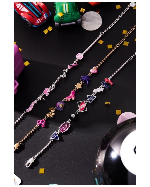 ALEX AND ANI White Mattel 80th Barbie X Polly Pocket Bracelet