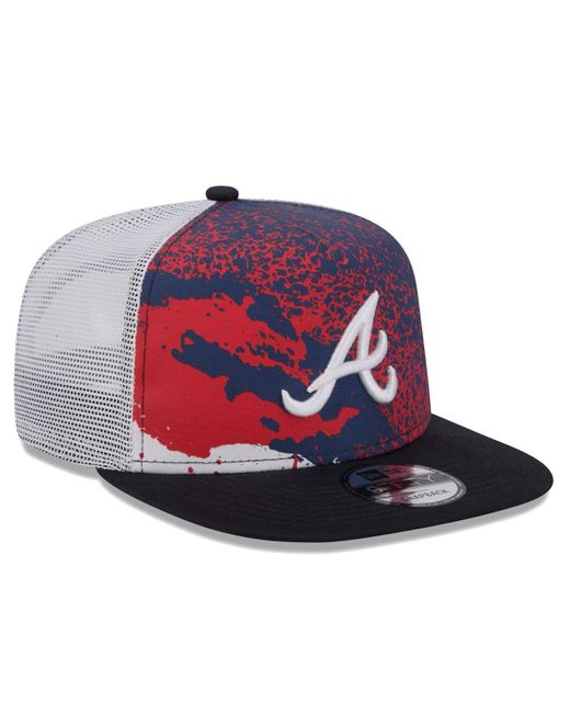 KTZ Purple Atlanta Braves Court Sport 9fifty Snapback Hat for men