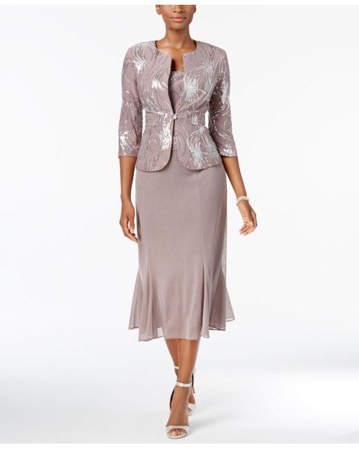Chiffon Sleeveless Sequin Midi Dress 