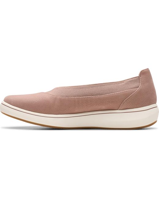 Clarks Pink Cloudsteppers Breeze Sky Air Slip On Shoes