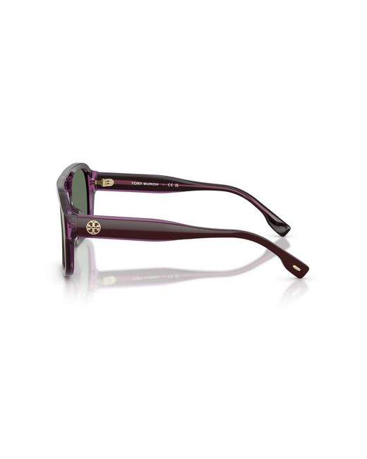 Tory Burch Green Pilot Sunglasses