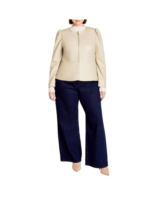 City Chic Blue Plus Size Mysteria Jacket