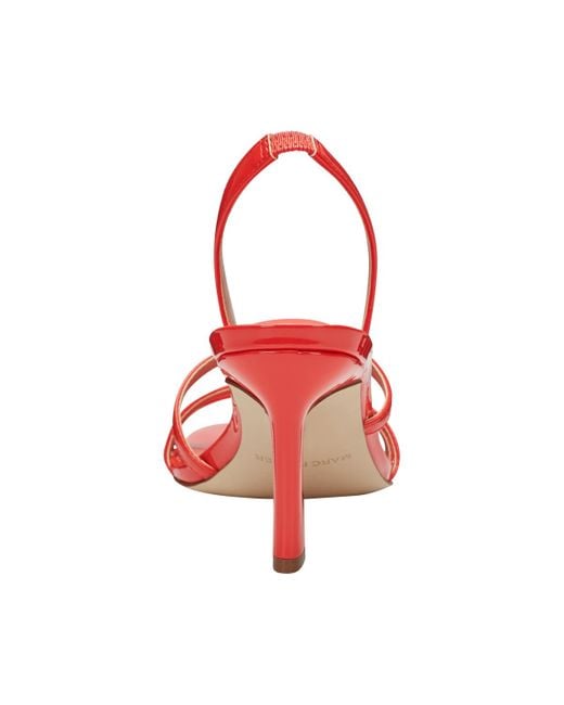 Marc Fisher Red Nalina Strappy Slip-on Sandals