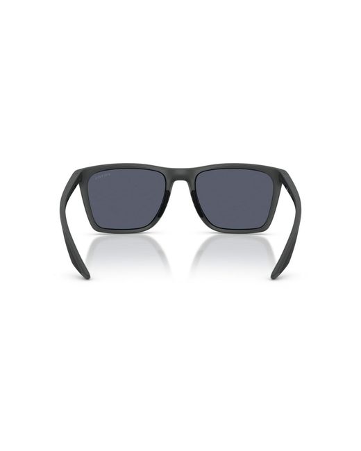 Prada Blue Linea Rossa Rectangle Sunglasses for men