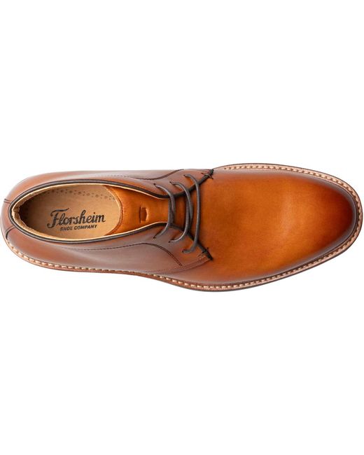Florsheim Brown Anthem Plain Toe Chukka Boot for men
