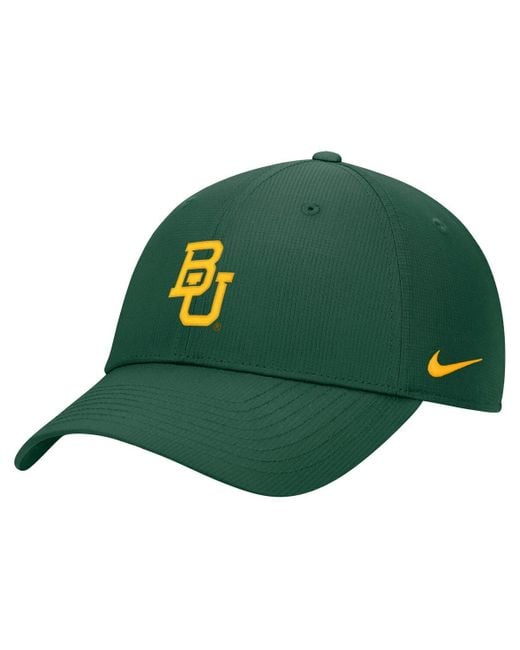 Nike Green Baylor Bears 2025 On-field Club Performance Adjustable Hat