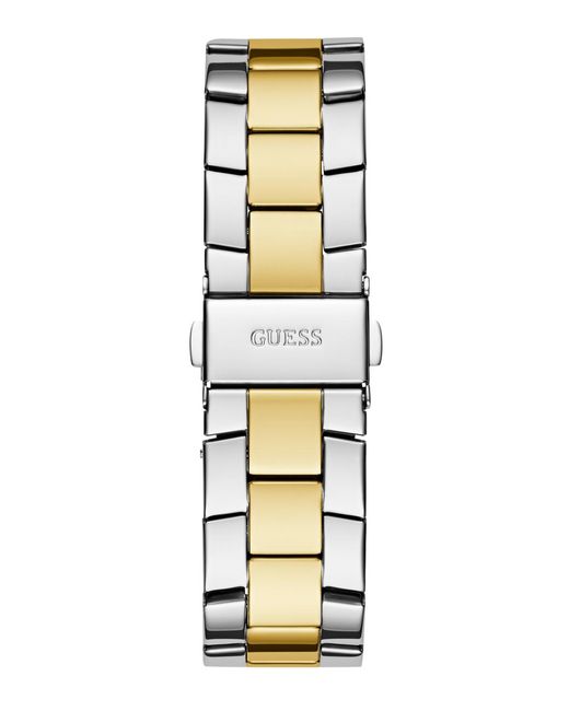 Guess Metallic Multi-function Two-tone Stainless-steel Watch 40mm