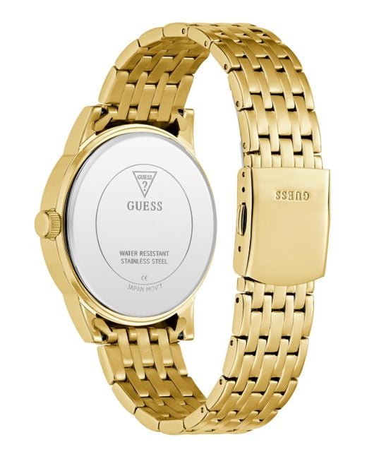 Guess Metallic Tone Multi-function Watch for men