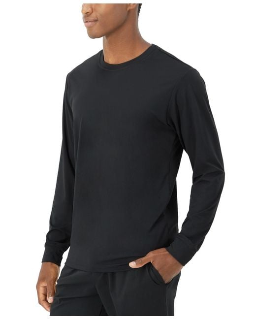 Hanes Black Moves Performance Long Sleeve Tee for men