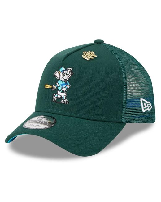 KTZ Green Athletics 2025 Big League Chew A-frame 9forty Adjustable Trucker Hat for men