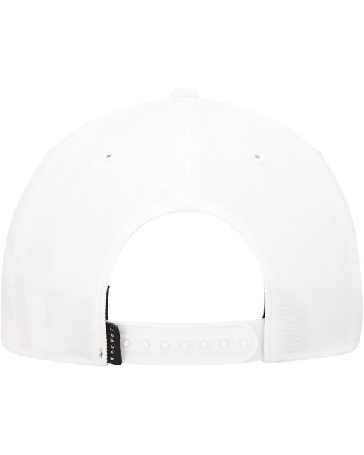 Nike White Pro Jumpman Snapback Hat for men