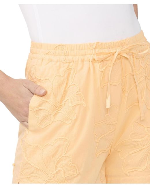 Cece Natural Front Tie Pull-on Shorts