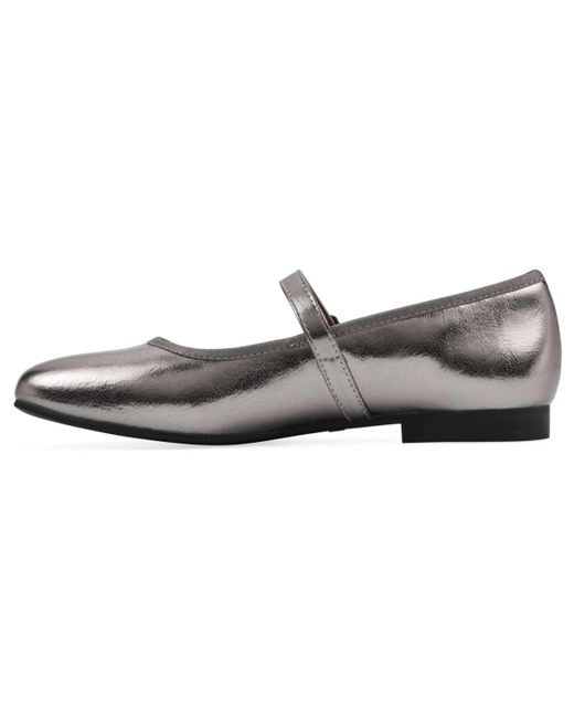 White Mountain Brown Boch Mary Jane Flats