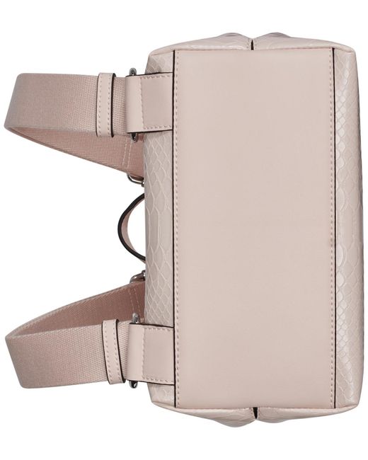 Calvin Klein Brown Small Arabella Snake Backpack