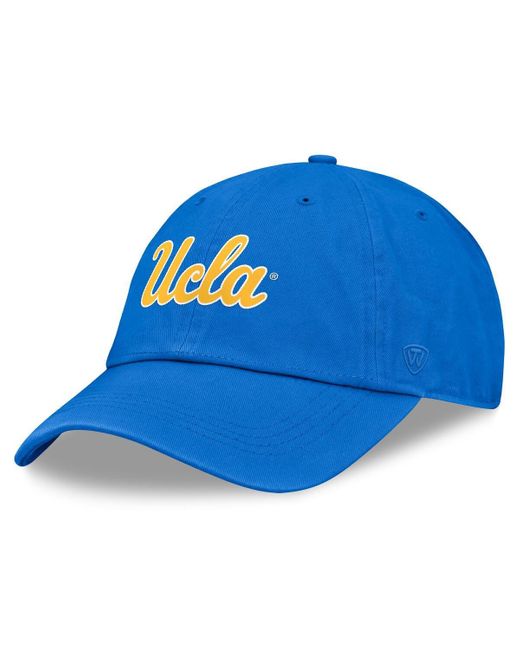 Top Of The World Blue Ucla Bruins Team Logo Washed Adjustable Hat for men