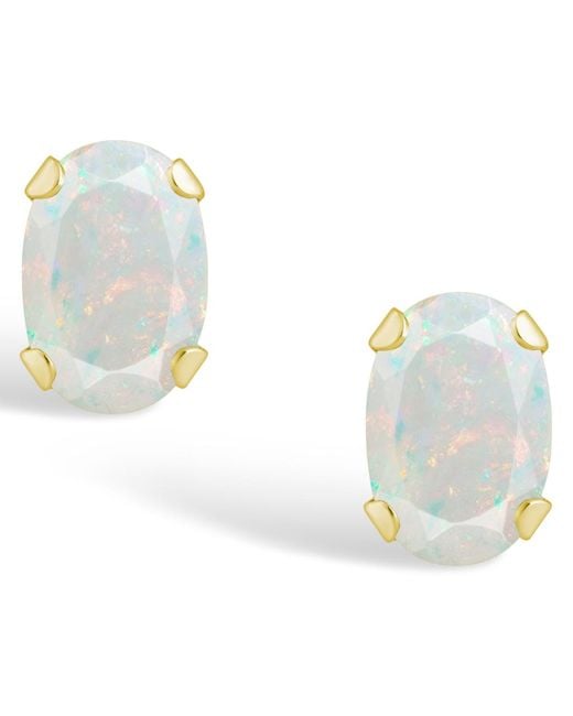 Macy's Metallic Gemstone Stud Earrings
