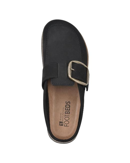 White Mountain Black Bueno Slip On Clogs