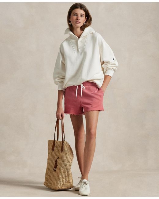 Polo Ralph Lauren Natural Lightweight Fleece Drawstring Shorts