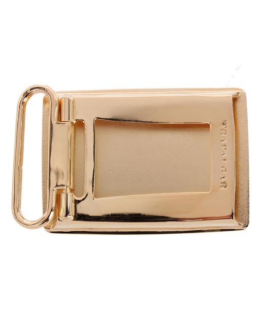 Trafalgar Oval Signet Brass Based Compression Belt Buckle in Natural ...