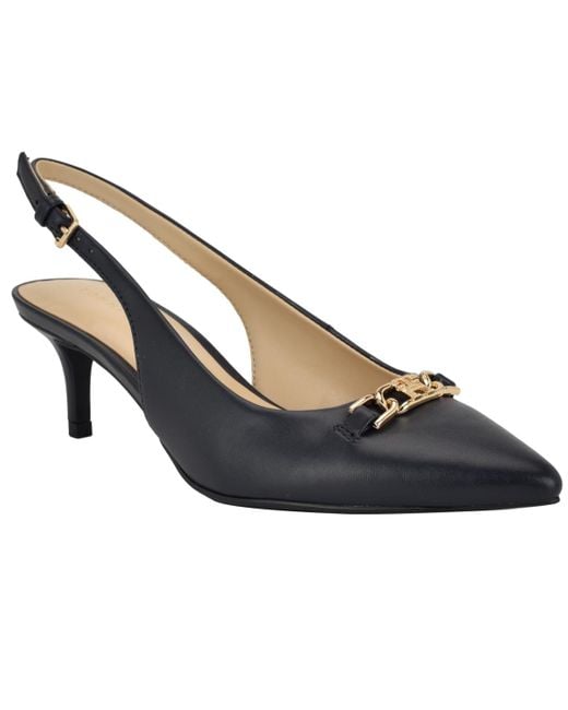 Tommy Hilfiger Blue Tienna Slingback Pointed Toe Pumps