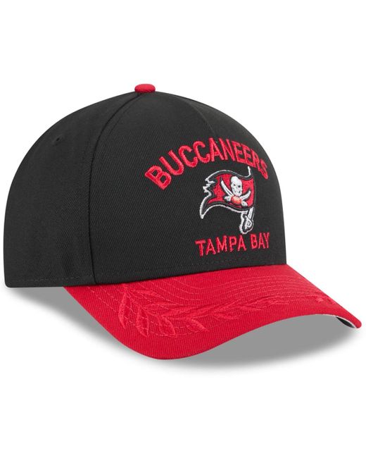 KTZ Black/red Tampa Bay Buccaneers 2025 Nfl Draft 9forty A-frame M-crown Adjustable Hat for men