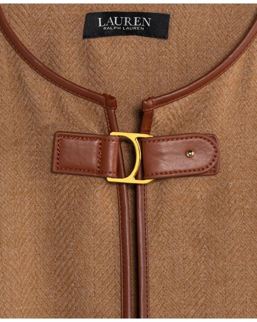 Ralph Lauren Cape Sweater in Brown Lyst