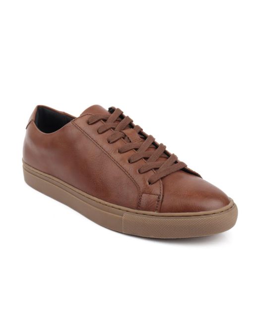 Alfani Brown Grayson Lace-up Sneakers, Created For Macy's for men