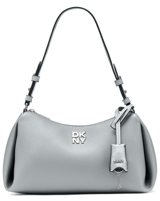 DKNY Remy Top Zip Shoulder Bag in Gray | Lyst