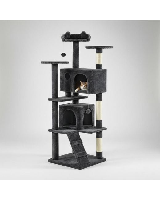 Aronkl White Multi-level Cat Tree Tower