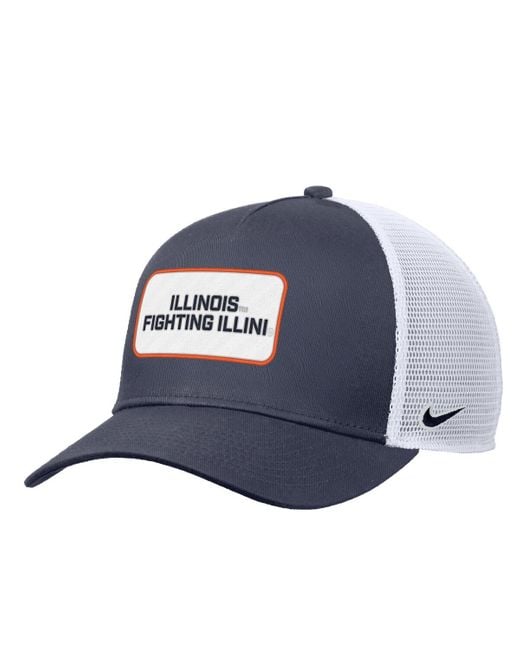 Nike Blue Illinois Fighting Illini 2025 On-field Rise Trucker Adjustable Hat