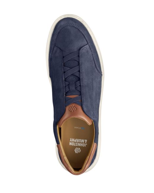 Johnston & Murphy Blue Anders Stretch Round-toe Shoes for men
