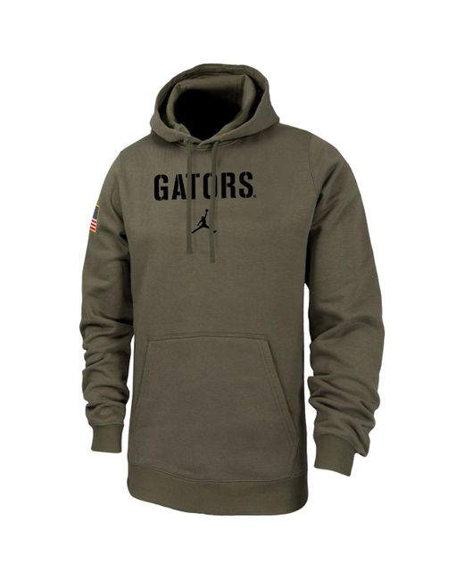 Nike Green Brand Florida Gators Military-inspired Pack Club Fleece Pullover Hoodie for men
