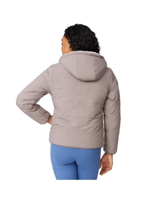 Free Country Multicolor Hooded Cirrus Quilted Reversible Jacket