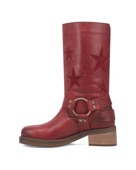 Dingo Red Blacklist Leather Boots
