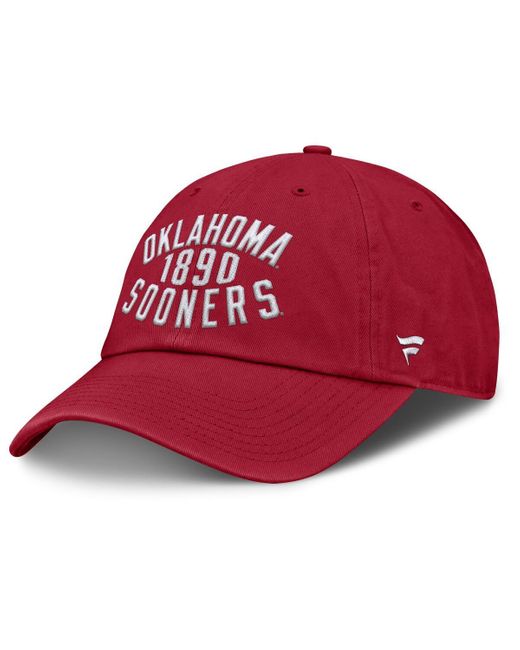 Fanatics Red Oklahoma Sooners Archer Adjustable Hat for men