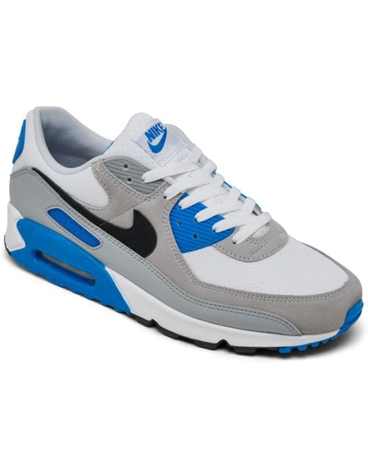 Nike Blue Air Max 90 Casual Sneakers From Finish Line for men