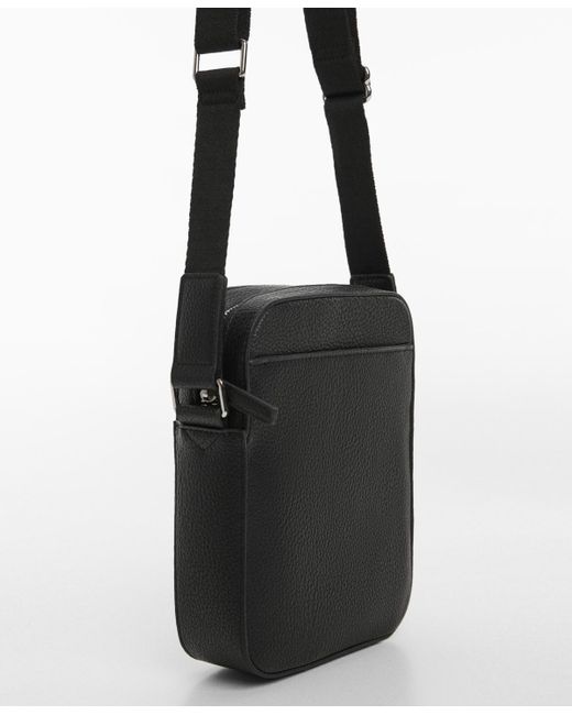 Mango Brown Leather-effect Shoulder Bag for men